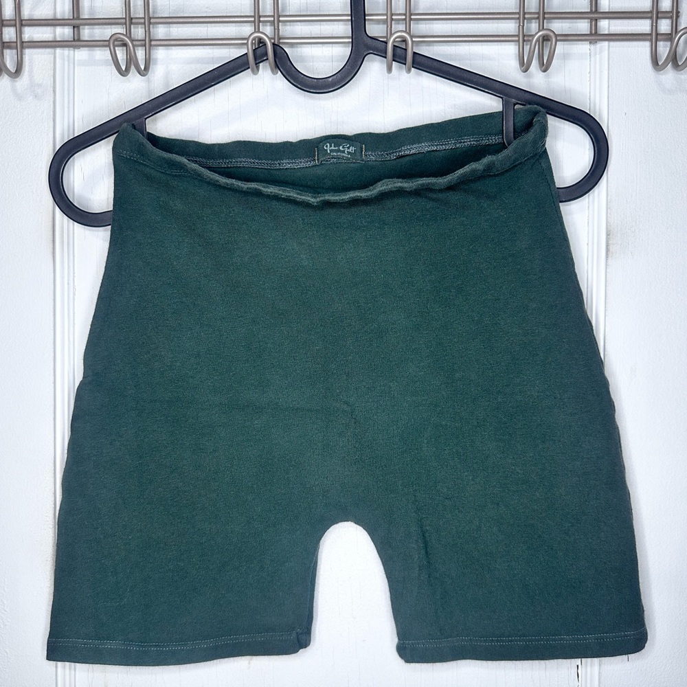 Green Biker Shorts